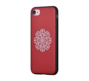Back panel cover Devia Apple iPhone 7/8 Flower Embroidery Case Red