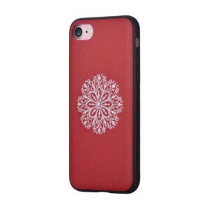 Back panel cover Devia Apple iPhone 7/8 Flower Embroidery Case Red