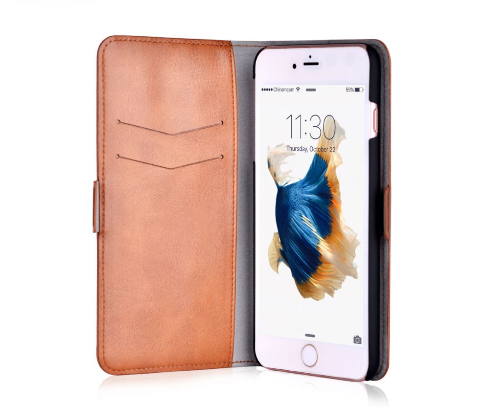 Kaaned - kaaned Devia Apple iPhone X Magic 2 in 1 case Brown