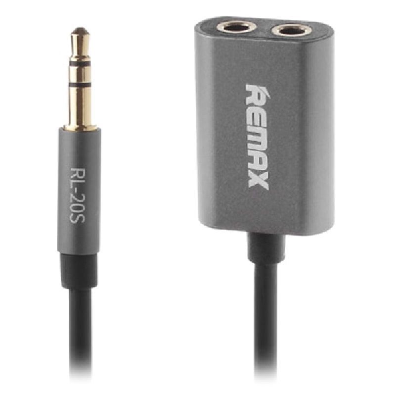 Audio cable Remax Qulmax 3.5mm Share Jack Cable RL-20S Grey