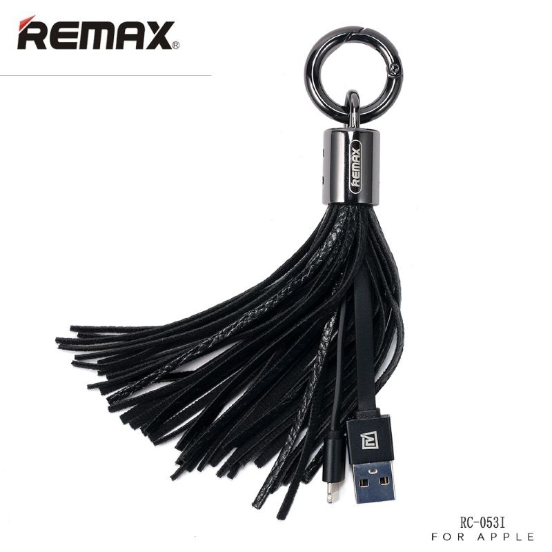 Kaabel Remax Apple Tassels Ring Data Cable for Lightning Black