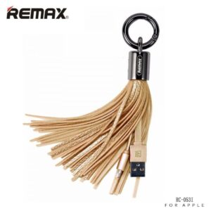 Kabelis Remax Apple Tassels Ring  Data Cable for Lightning Gold