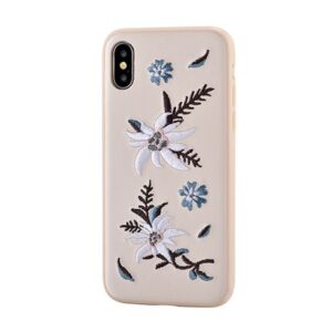 Back panel cover Devia Apple iPhone X Flower Embroidery Case Jalam