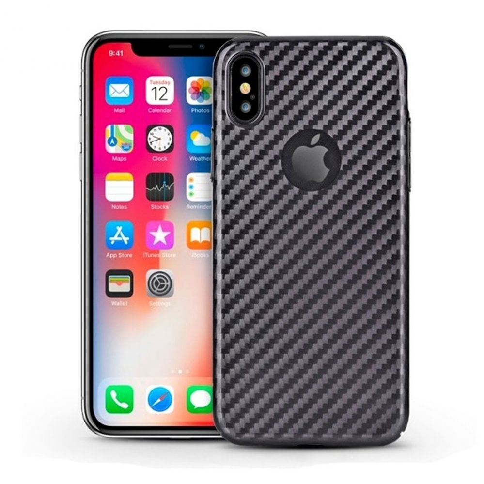Nugarėlės dėklai Devia Apple iPhone X LINGER Case Black