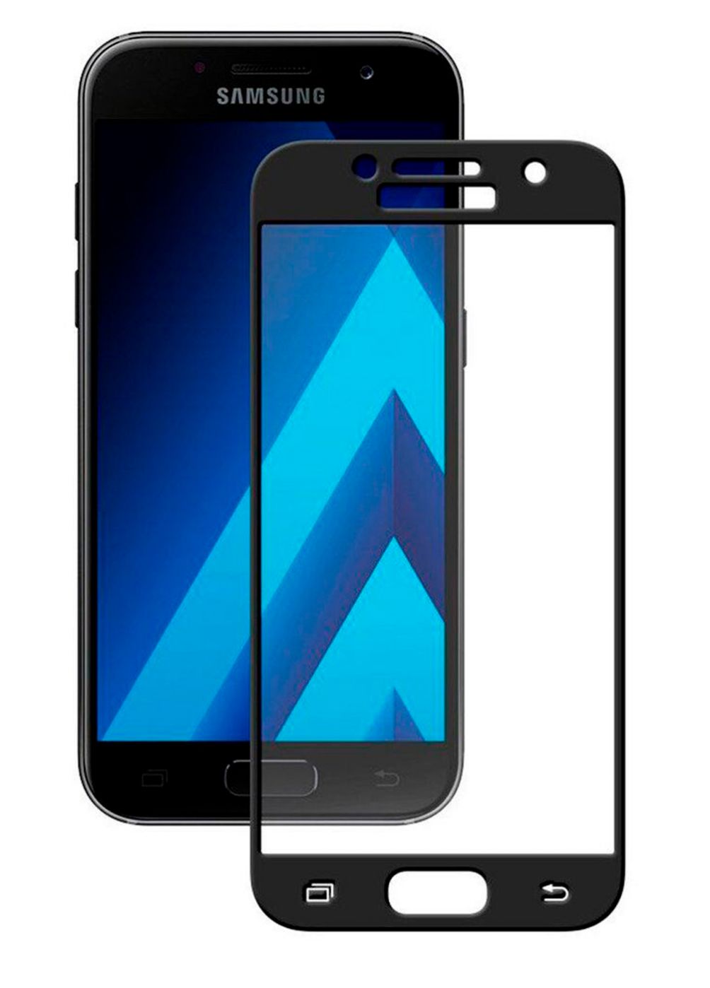 Aizsargstikls iLike Samsung A3 2017 A320 5D Tempered glass Black