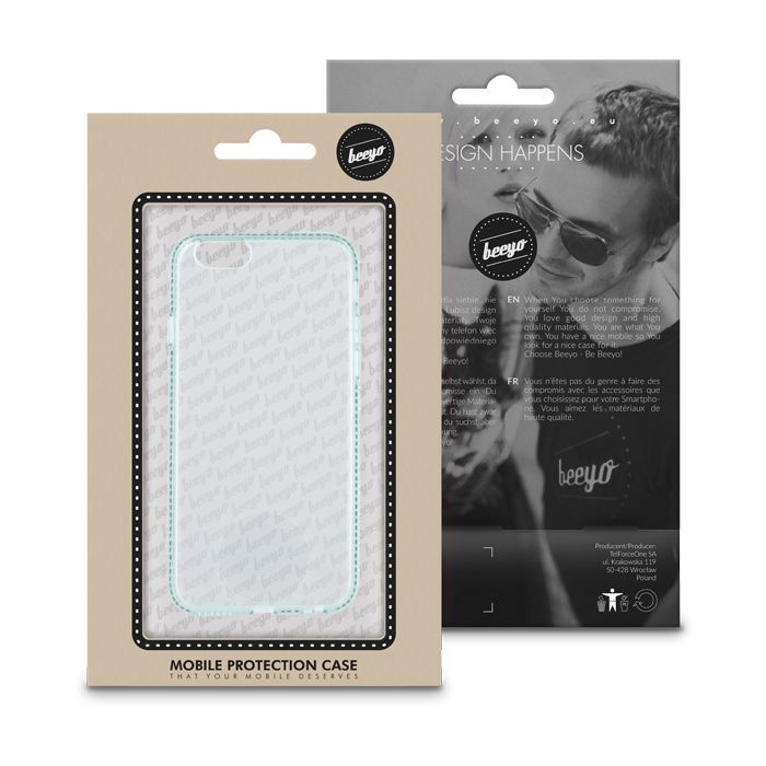 Back panel cover Beeyo Huawei P8 Lite Diamond Frame Green