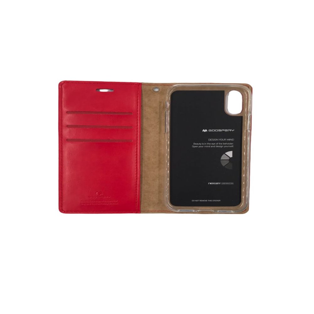 Book case Mercury Apple iPhone X/XS Bluemoon Diary Case Red