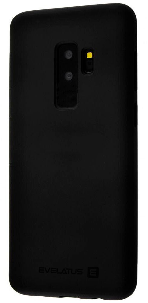 Back panel cover Evelatus Samsung Galaxy S9 Plus Nano Silicone Case Soft Touch TPU Black