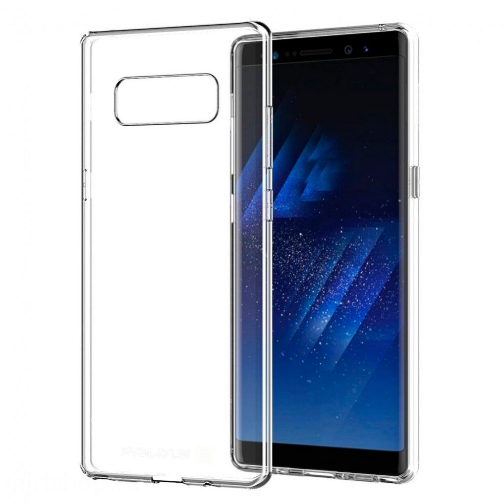 Back panel cover Evelatus Samsung Galaxy Note 8 Clear Silicone Case 1.5mm TPU Transparent