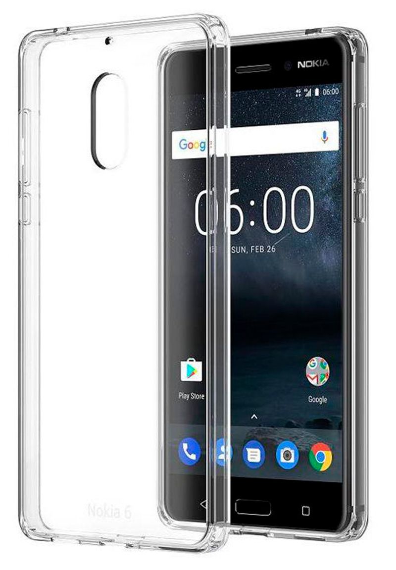 Tagakaaned Evelatus Nokia 6.1 2018 Clear Silicone Case 1.5mm TPU Transparent