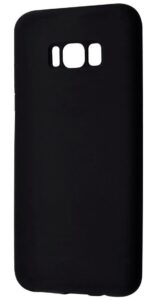 Back panel cover Evelatus Samsung Galaxy S8 Plus Nano Silicone Case Soft Touch TPU Black