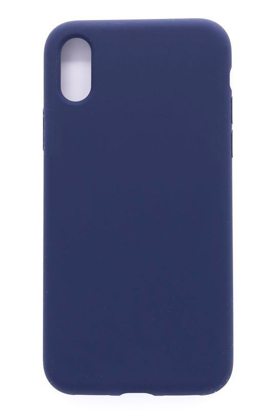 Back panel cover Evelatus Apple iPhone Xs MAX Nano Silicone Case Soft Touch TPU Midnight Blue