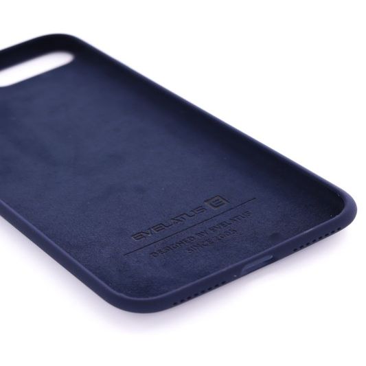 Back panel cover Evelatus Apple iPhone 7 Plus/8 Plus Premium Soft Touch Silicone Case Midnight Blue