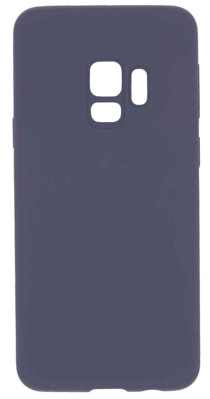 Back panel cover Evelatus Samsung Galaxy S9 Premium Soft Touch Silicone Case Midnight Blue