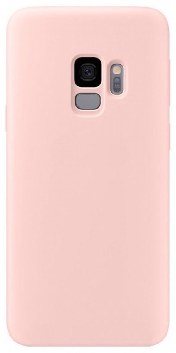 Back panel cover Evelatus Samsung S9 Premium Soft Touch Silicone Case Pink Sand