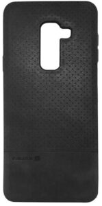 Back panel cover Evelatus Samsung A6 Plus 2018 TPU case 1 with metal plate (possible to use with magnet car holder) Black