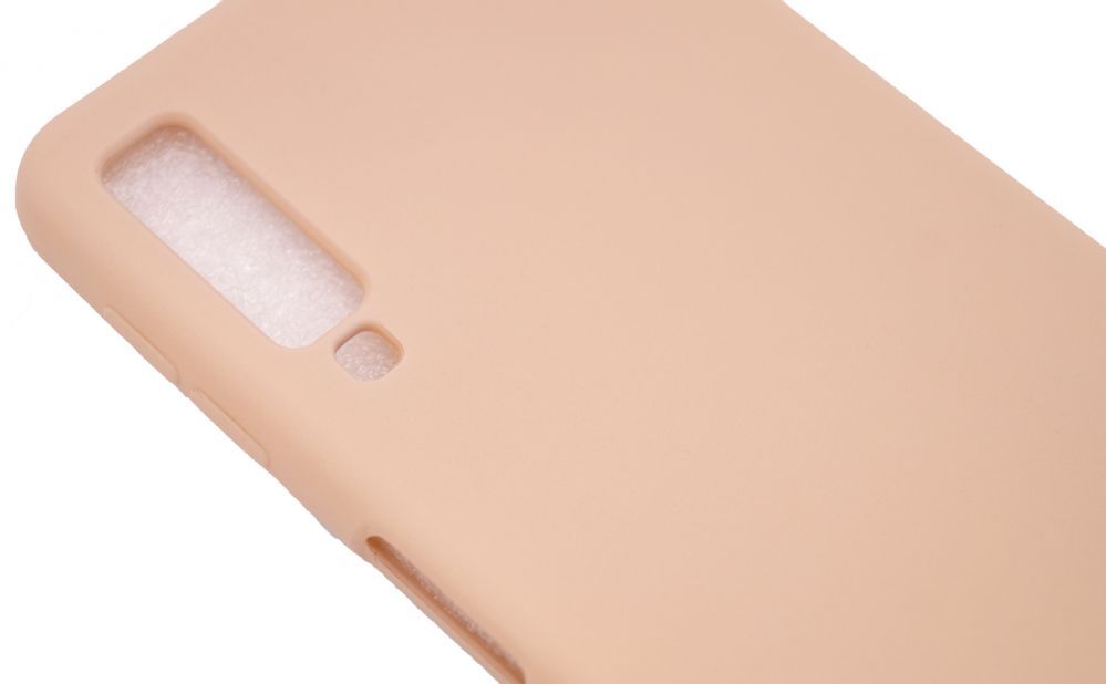 Back panel cover Evelatus Samsung Galaxy A7 2018 Nano Silicone Case Soft Touch TPU Pink Sand