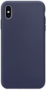 Nugarėlės dėklai Evelatus Apple iPhone Xs Max Premium Soft Touch Silicone Case Midnight Blue