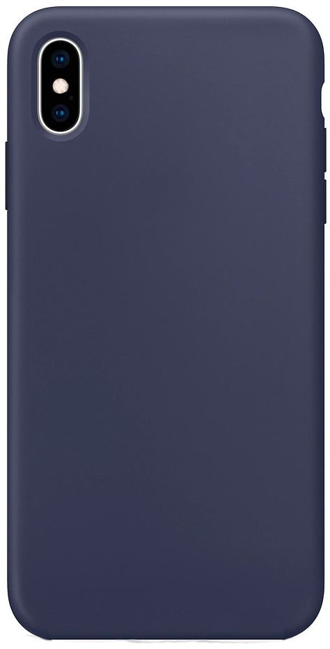 Back panel cover Evelatus Apple iPhone Xs Max Premium Soft Touch Silicone Case Midnight Blue