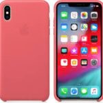 Nugarėlės dėklai Apple  iPhone XS Max Leather Case MTEX2ZM/A Peony Pink