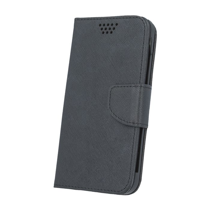 Book case GreenGo Universal Fancy Smart Universal 5.5 Silicon Case Black