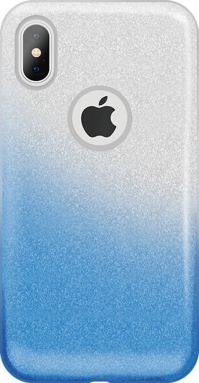 Back panel cover GreenGo Apple iPhone X/Xs Gradient Glitter 3in1 Case Blue