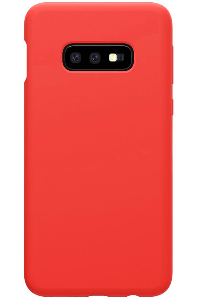 Back panel cover Evelatus Samsung Galaxy S10e Nano Silicone Case Soft Touch TPU Red