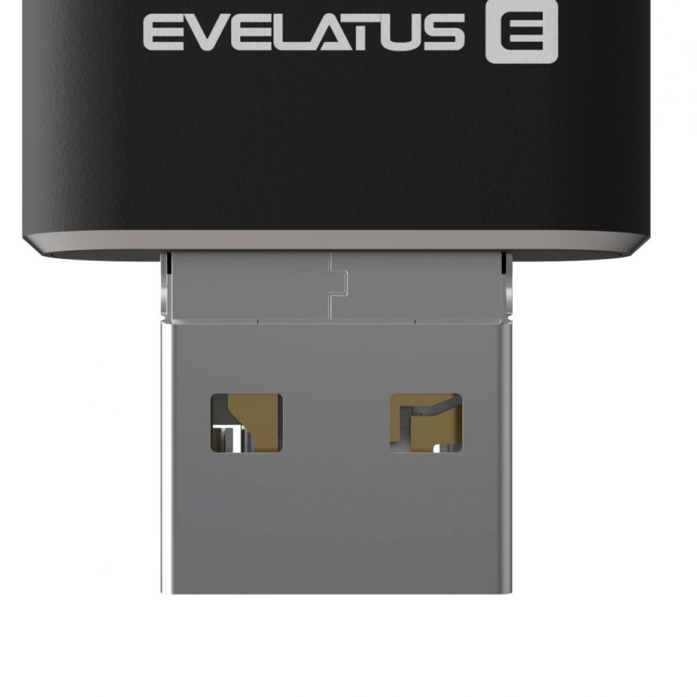 Flash drive Evelatus USB Flash 4in1 64GB EFD03 (USB,Micro,Type C and iPhone) Black