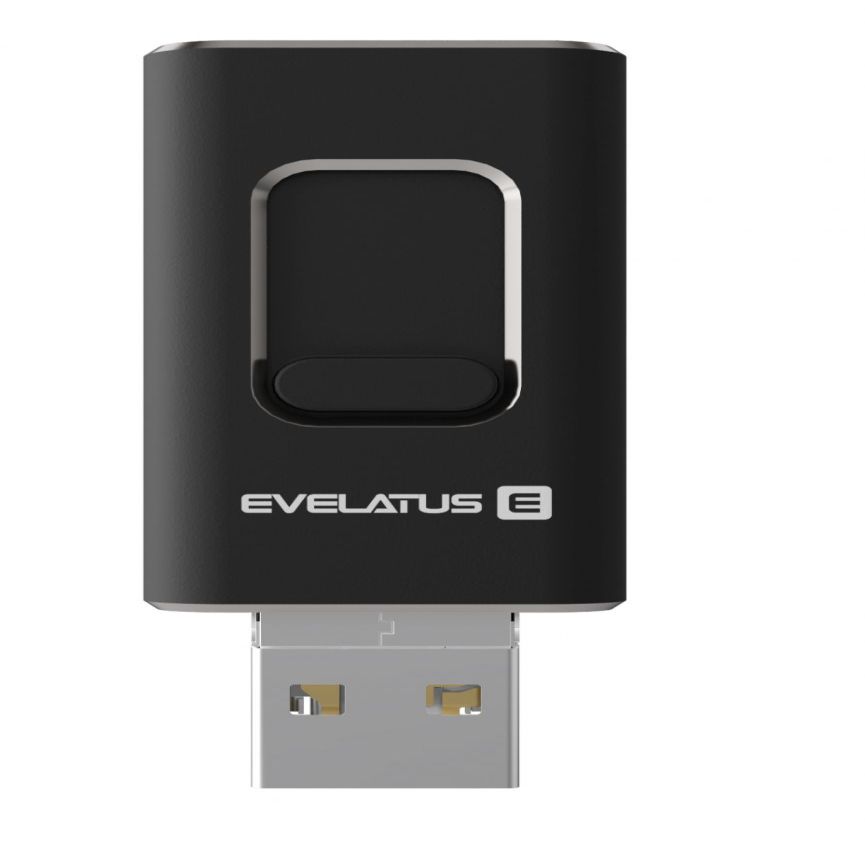 Flash drive Evelatus USB Flash 4in1 64GB EFD03 (USB,Micro,Type C and iPhone) Black