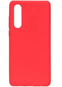 Back panel cover Evelatus Huawei P30 Premium Soft Touch Silicone Case Red