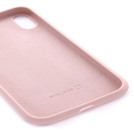 Back panel cover Evelatus Apple iPhone XR Premium Soft Touch Silicone Case Pink Sand