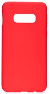 Back panel cover Evelatus Samsung Galaxy S10e Premium Soft Touch Silicone Case Red