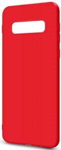 Back panel cover Evelatus Samsung Galaxy 10 Plus Premium Soft Touch Silicone Case Red