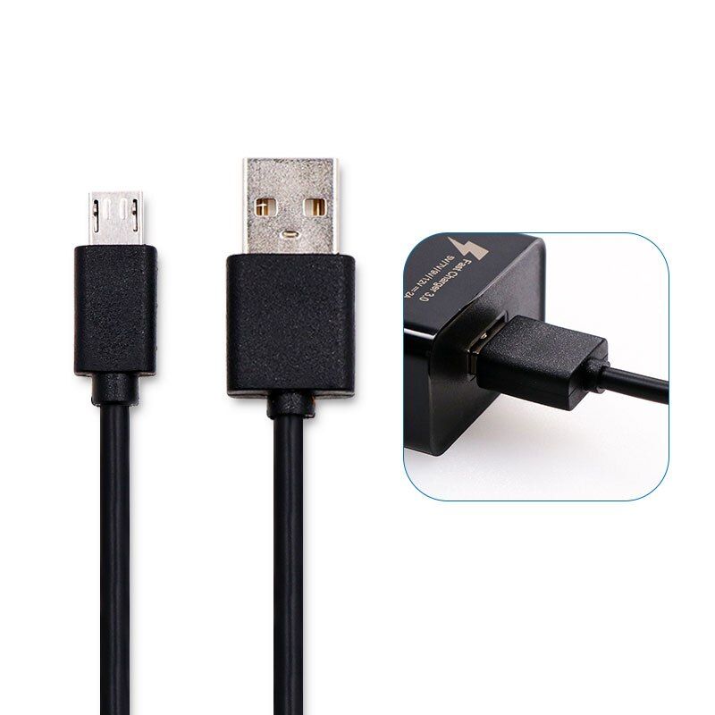 Kabelis Doogee Micro USB cable Black 5V 2A