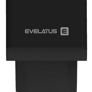Adaptrid Evelatus Universal Travel Charger ETC04 USB 2.4A + Type-C 3A 30W Power Delivery Black