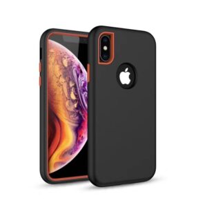 Nugarėlės dėklai GreenGo Apple iPhone XR Defender Solid 3in1 case Black