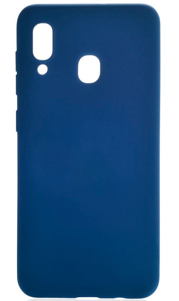 Back panel cover Evelatus Samsung A20 Silicon Case Dark Blue