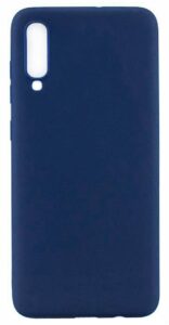 Back panel cover Evelatus Samsung A70 Silicon Case Dark Blue