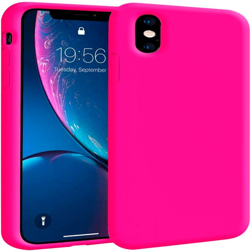 Tagakaaned Evelatus Apple iPhone XR Premium Soft Touch Silicone Case Hot Pink