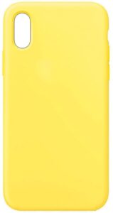 Nugarėlės dėklai Evelatus Apple iPhone XR Premium Soft Touch Silicone Case Light Yellow