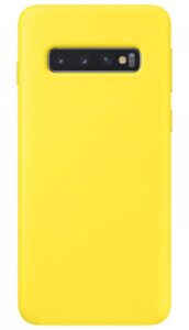 Nugarėlės dėklai Evelatus Samsung Galaxy S10e Premium Soft Touch Silicone Case Light Yellow