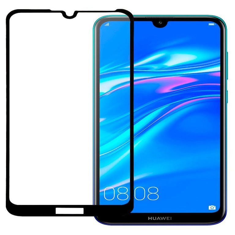 Aizsargstikls Evelatus Huawei Y6 2019 2.5D Full Cover Japan Glue Glass Anti-Static