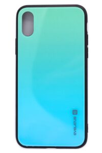 Nugarėlės dėklai Evelatus Apple iPhone X/Xs Gradient Glass Case 6 Lagoon