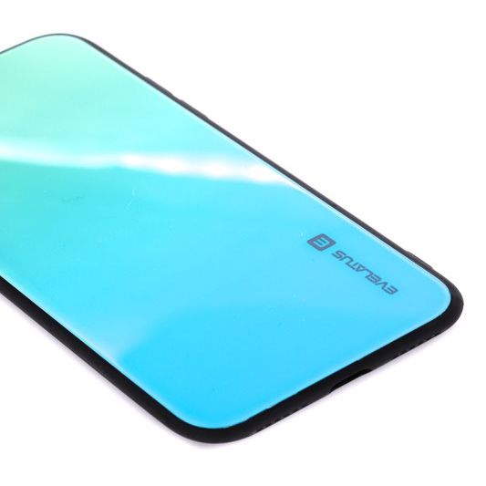 Tagakaaned Evelatus Apple iPhone X/Xs Gradient Glass Case 6 Lagoon