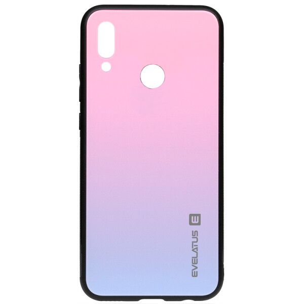 Tagakaaned Evelatus Huawei P Smart 2019 Gradient Glass Case 2 Bubble Gum