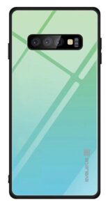 Nugarėlės dėklai Evelatus Huawei Y6 2019 Gradient Glass Case Lagoon