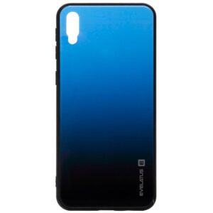 Back panel cover Evelatus Huawei Y6 2019 Gradient Glass Case 7 Sea Depth