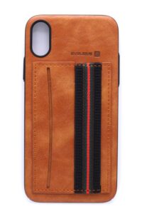 Back panel cover Evelatus Apple iPhone X Cubit Brown