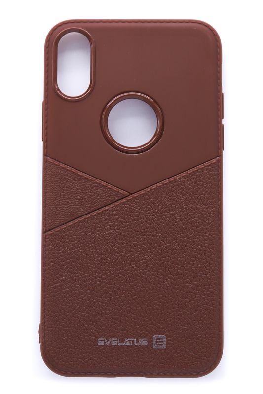 Back panel cover Evelatus Apple iPhone X Phanton Brown