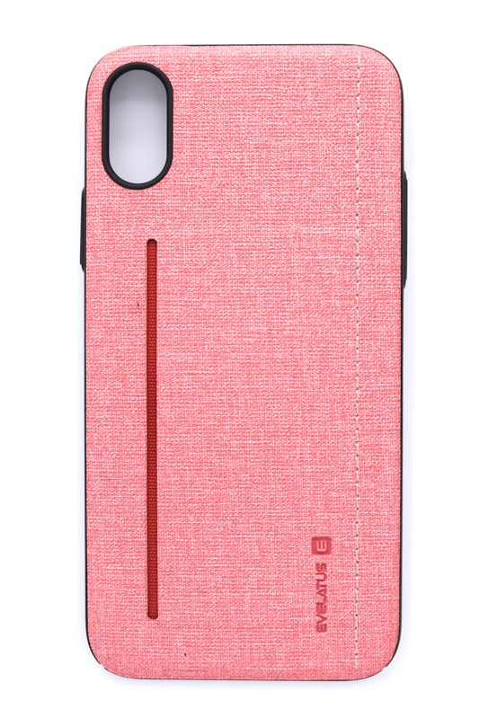 Back panel cover Evelatus Apple iPhone X Pink